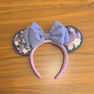 Disney Purple Floral Lilac Mouse Ears Headband